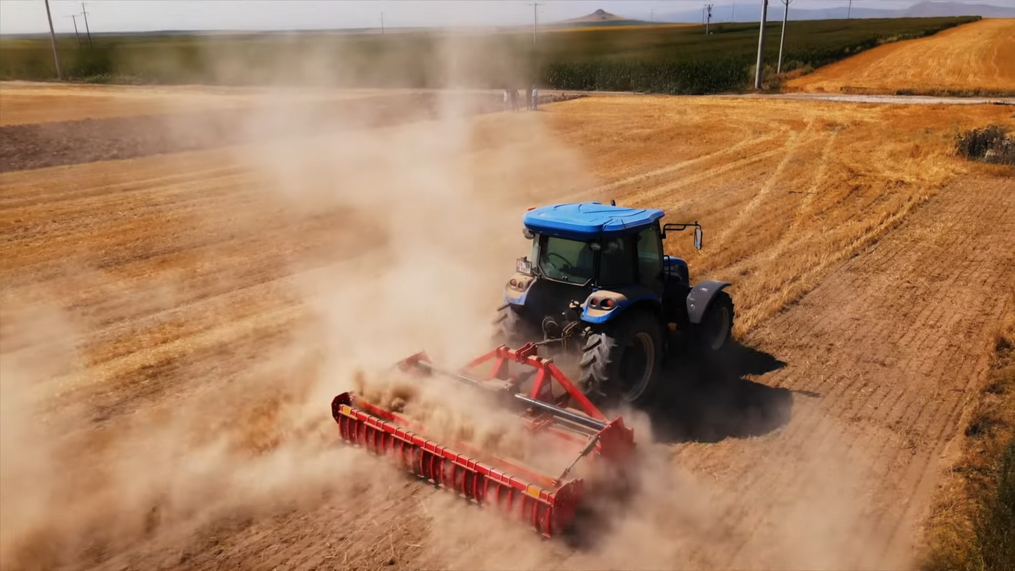 TOSCANO | Stoneburier Rotary Tiller | Model 2200, 2650, 2850, 3100, & 3500 | Work Width 7.05 To 11.22 Feet | HorsePower 80-200 HP | For Tractor