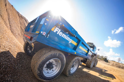 Fleming 8' Fleming TR10HD Dump Trailer | Width 96" | Capacity 10 Ton | 25-60 GPM | 40-60 HP | For Skid Steer, Tractor & Loaders