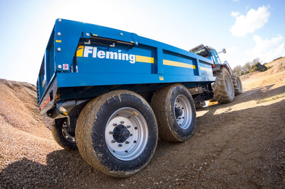 Fleming 8' Fleming TR10HD Dump Trailer | Width 96" | Capacity 10 Ton | 25-60 GPM | 40-60 HP | For Skid Steer, Tractor & Loaders