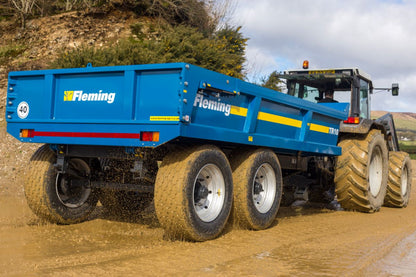 Fleming 8' Fleming TR10HD Dump Trailer | Width 96" | Capacity 10 Ton | 25-60 GPM | 40-60 HP | For Skid Steer, Tractor & Loaders