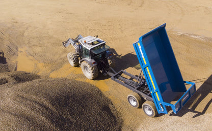 Fleming 8' Fleming TR10HD Dump Trailer | Width 96" | Capacity 10 Ton | 25-60 GPM | 40-60 HP | For Skid Steer, Tractor & Loaders