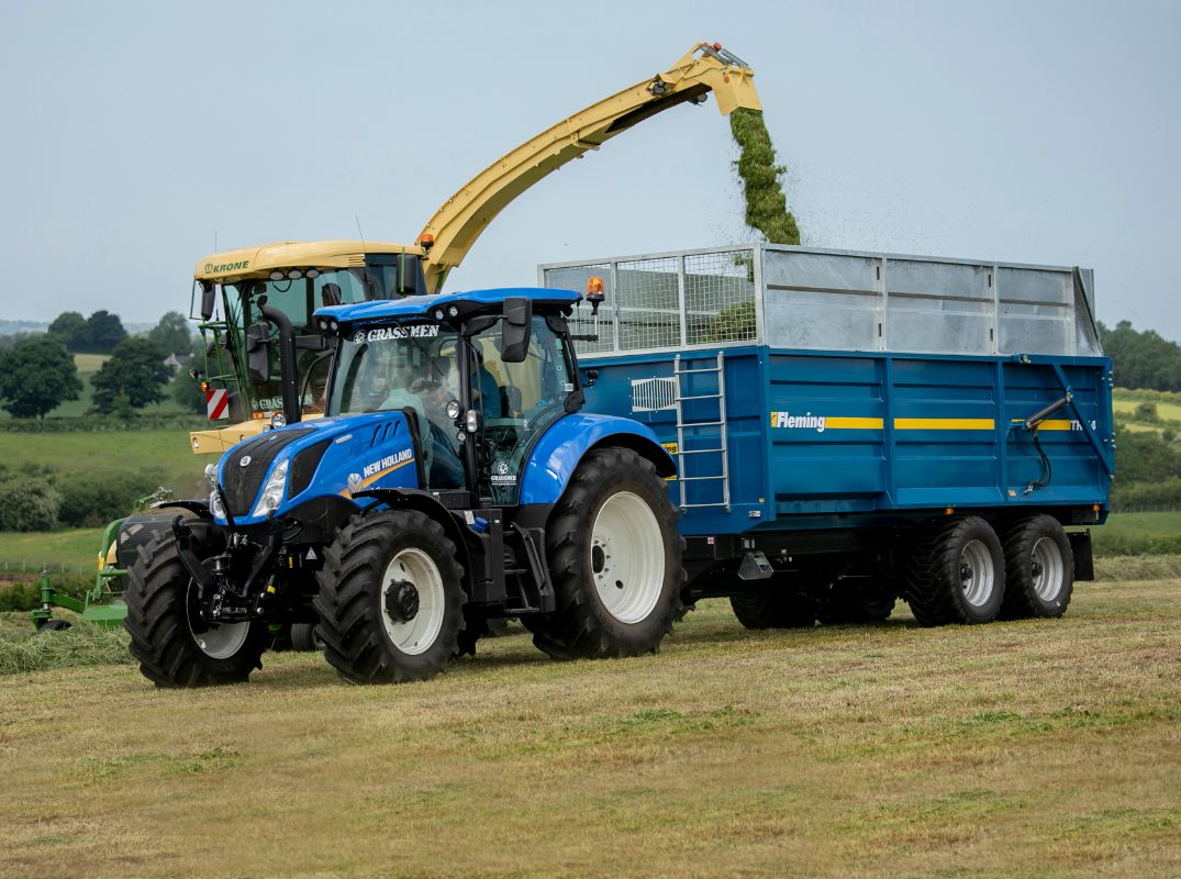 Fleming 14-Ton Monocoque Tipping Trailer | Model TR14 | Width 95" | 25-60 GPM | 40-60 HP | For Tractors & Loaders