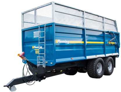 Fleming 16 Ton Monocoque Tipping Trailer | Model TR16 | Width 8' | 80-100 HP | For Tractors & Loaders