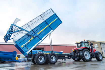 Fleming 16 Ton Monocoque Tipping Trailer | Model TR16 | Width 8' | 80-100 HP | For Tractors & Loaders