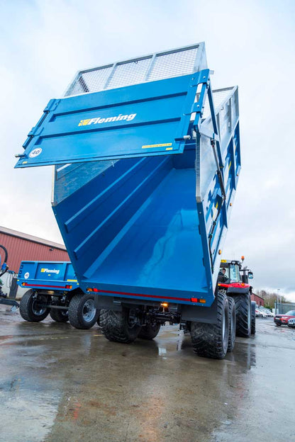 Fleming 16 Ton Monocoque Tipping Trailer | Model TR16 | Width 8' | 80-100 HP | For Tractors & Loaders