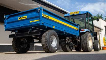 Fleming Compact Tipping Trailer | Model TR1 & TR2 | Width 47" & 54" | 20-50 HP | 5-12 GPM | For Tractors, ATVs, UTVs, & Loaders