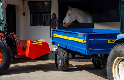 Fleming Compact Tipping Trailer | Model TR1 & TR2 | Width 47" & 54" | 20-50 HP | 5-12 GPM | For Tractors, ATVs, UTVs, & Loaders