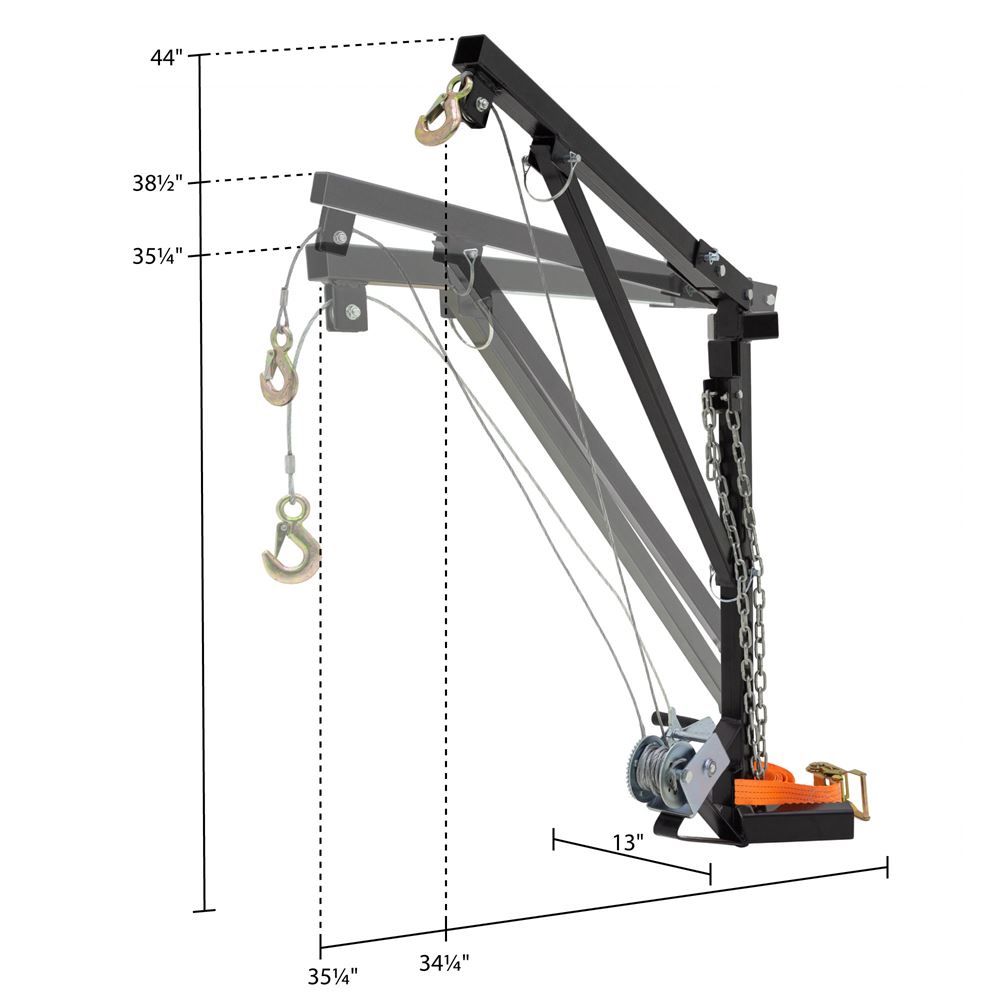 KShot Tree-Mounted Deer Hoist | Model TREE-HOIST | Width 13" | Capacity 300 lb | For Hunting & Field Dressing