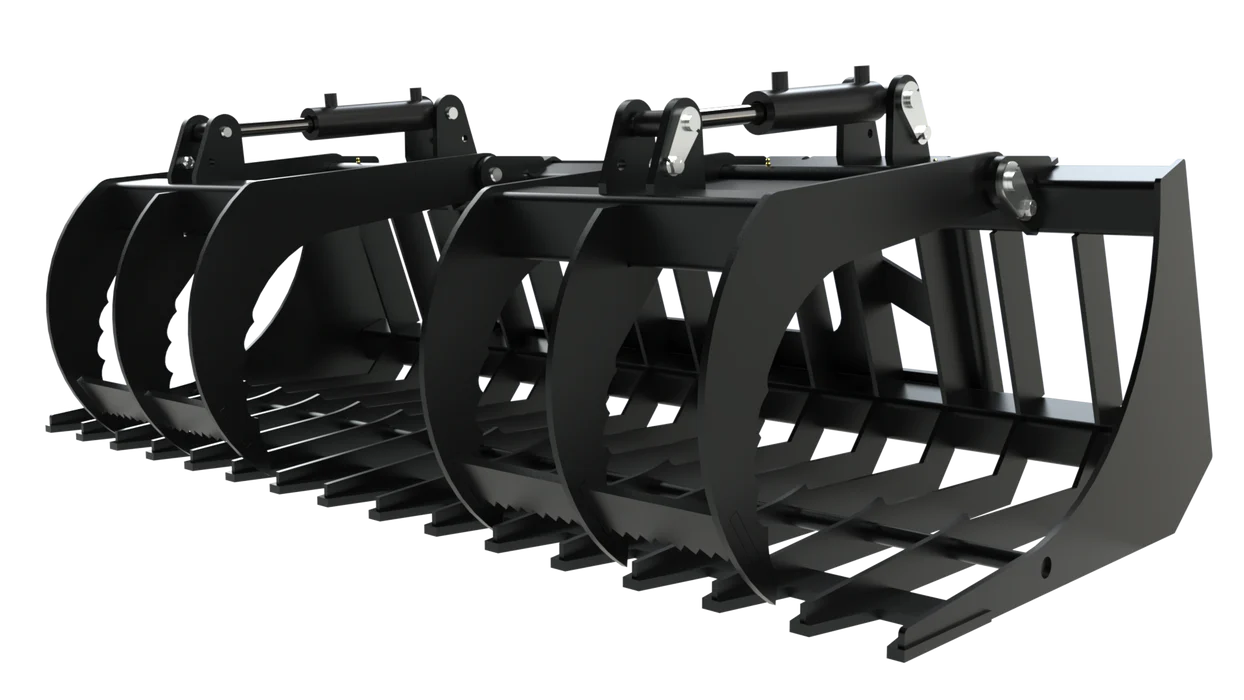 Top Dog Attachments T/S Brush Grapple | Width 60"-72" | Weight 499-548 lbs | Oil Flow Range 15-20 GPM | For Skid Steer