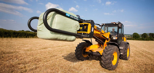 Tanco Bale Handler | Model D80 & D85 | 5' 2" Width | 20-60 GPM | 40-60 HP | For Skid Steer, Tractor & Loaders