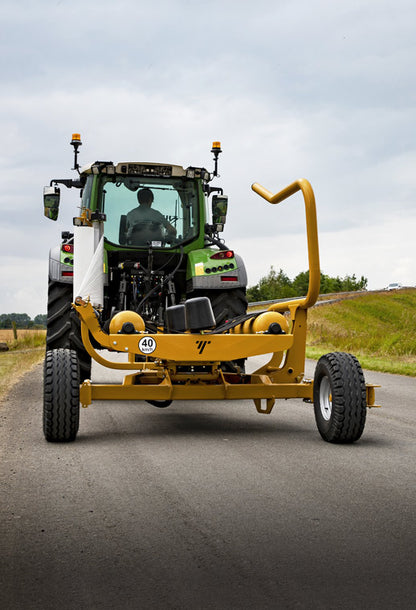 Tanco Round Bale Wrapper | Model D66-E100-SA Autowrap | Width 8'1" | 25-45 GPM | 40-60 HP | For Skid Steer, Tractor & Loaders