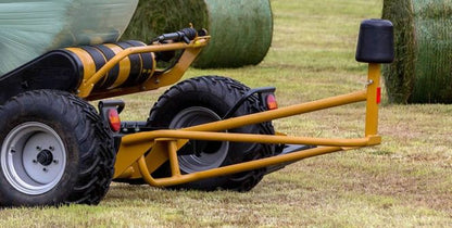 Tanco Round Bale Wrapper | Model D66-A100-EH Autowrap | Width 5' 8" | 25-60 GPM | 40-60 HP | For Skid Steer, Tractor & Loaders