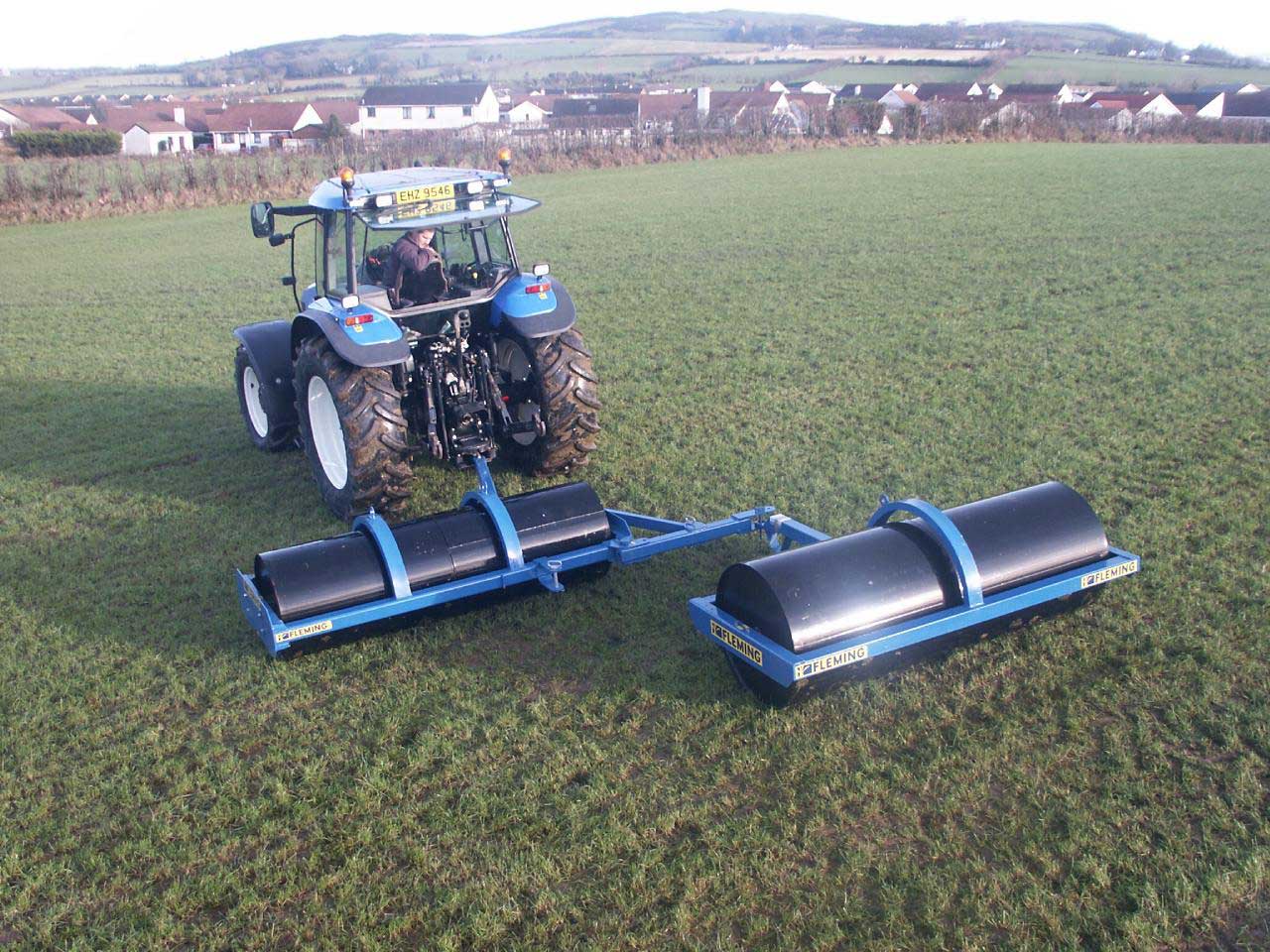 Fleming 10' Tandem Lead Roller | Width 120" | 90-120 HP | For Tractors