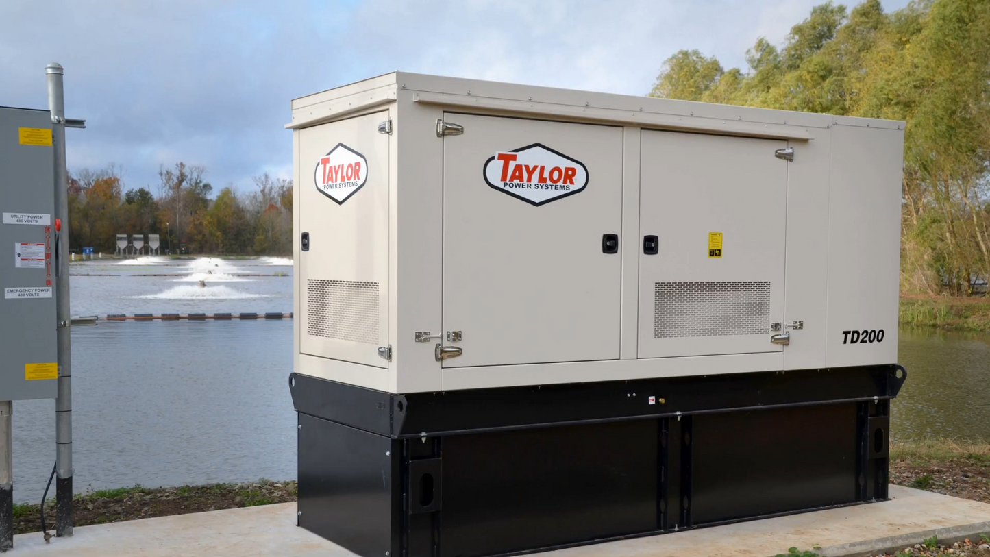 Taylor Power System Standby-Diesel Generators | Model TD-200 | Horsepower 300 HP | Power Output 200kW (250kVA) | Open & Enclosed Unit