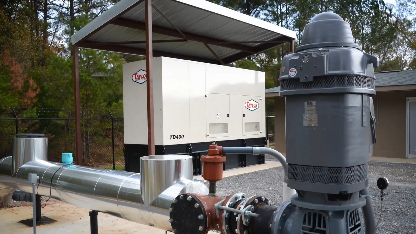Taylor Power System Standby-Diesel Generators | Model TD-400 | Horsepower 583 HP | Power Output 400kW (500kVA) | Open & Enclosed Unit