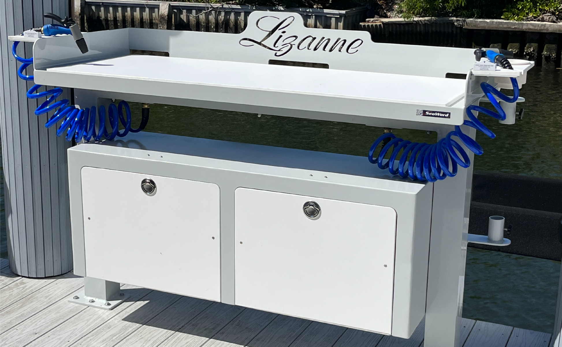 rod holder fish cleaning table SeaWard The Chase 4 | 48" Cutting Surface