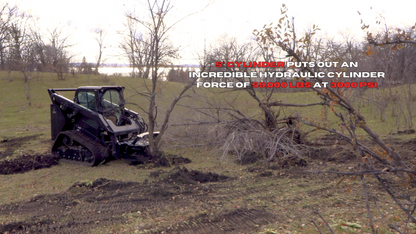 Erskine Heavy-Duty Tree Puller | Maximum Jaw Opening 46" inches | Hydraulic Force 5” Cylinder | For Skid Steer