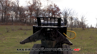 Erskine HD Tree Puller | Maximum Jaw Opening 46" | 15–25 GPM | For Skid Steers