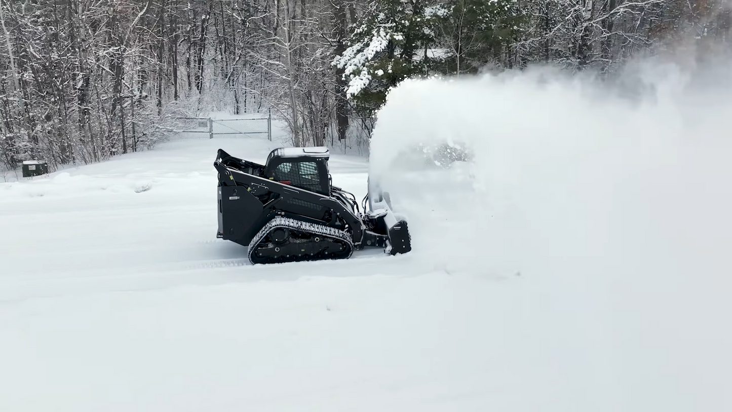 Erskine Hydraulic Snow-Blower SB-360X Series | Width 72", 78", 84" & 96" inches | Hydraulic Flow 32-42 GPM | For Skid Steer