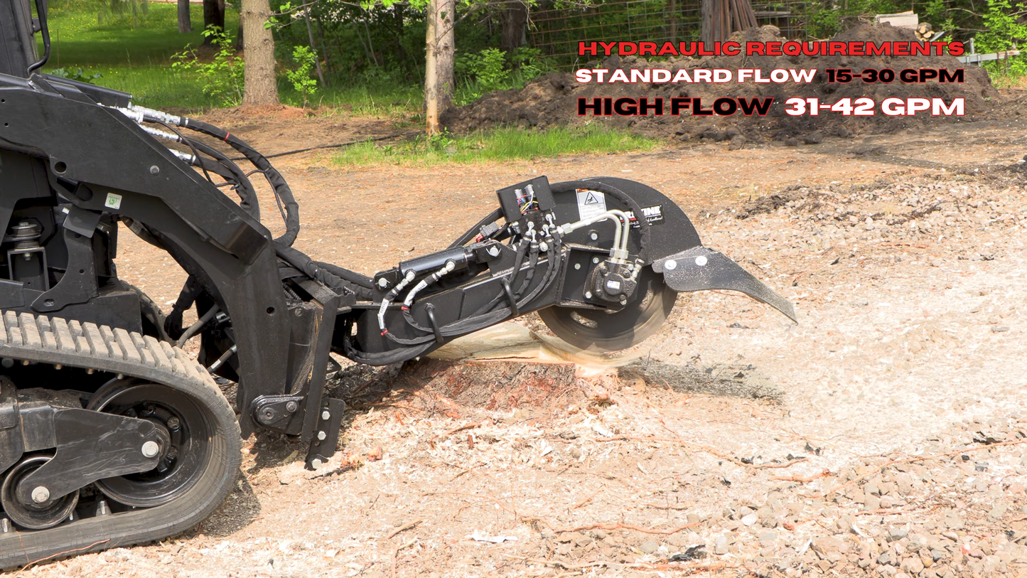 Erskine 3-Point PTO Stump Grinder | Rotor Size 24" & 34" | Horsepower 25-90 HP | For Skid Steers & Tractors