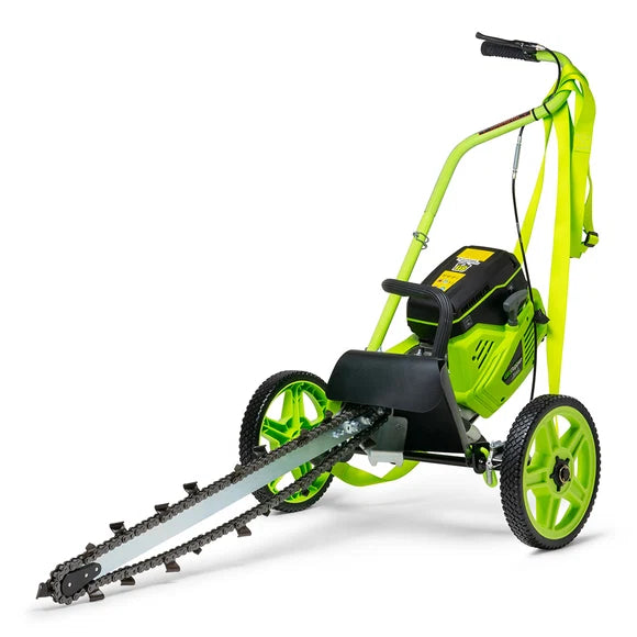 Mini Trencher GeoRipper®27 Portable Handheld Trencher | Model GR727 | 27" Depth | 4.7 HP, 74cc Engine | 2" Trenching Width