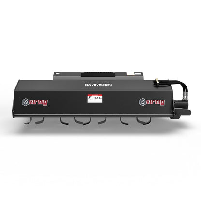 Virnig Tiller | Models TLR54 & TLR72 | Widths 54" & 72" | Hydraulic Flow 15 To 25 GPM | For Skid Steer