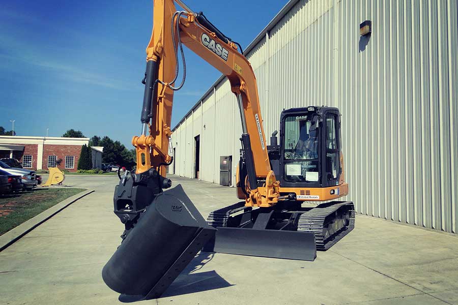 TAG Hydraulic Tilting Ditch Bucket | 30"–48" Width | Bucket Weight 428–585 lbs | 45° Hydraulic Rotation | 3–7 Ton | For Excavators