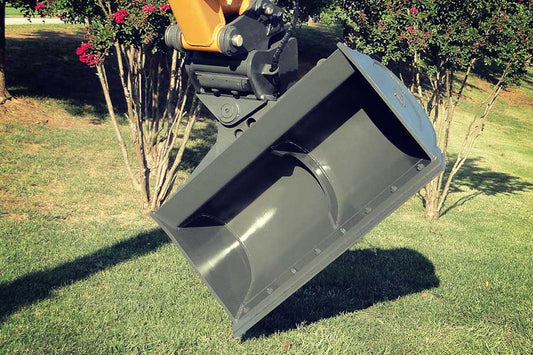 TAG Hydraulic Tilting Ditch Bucket | 30"–48" Width | Bucket Weight 428–585 lbs | 45° Hydraulic Rotation | 3–7 Ton | For Excavators