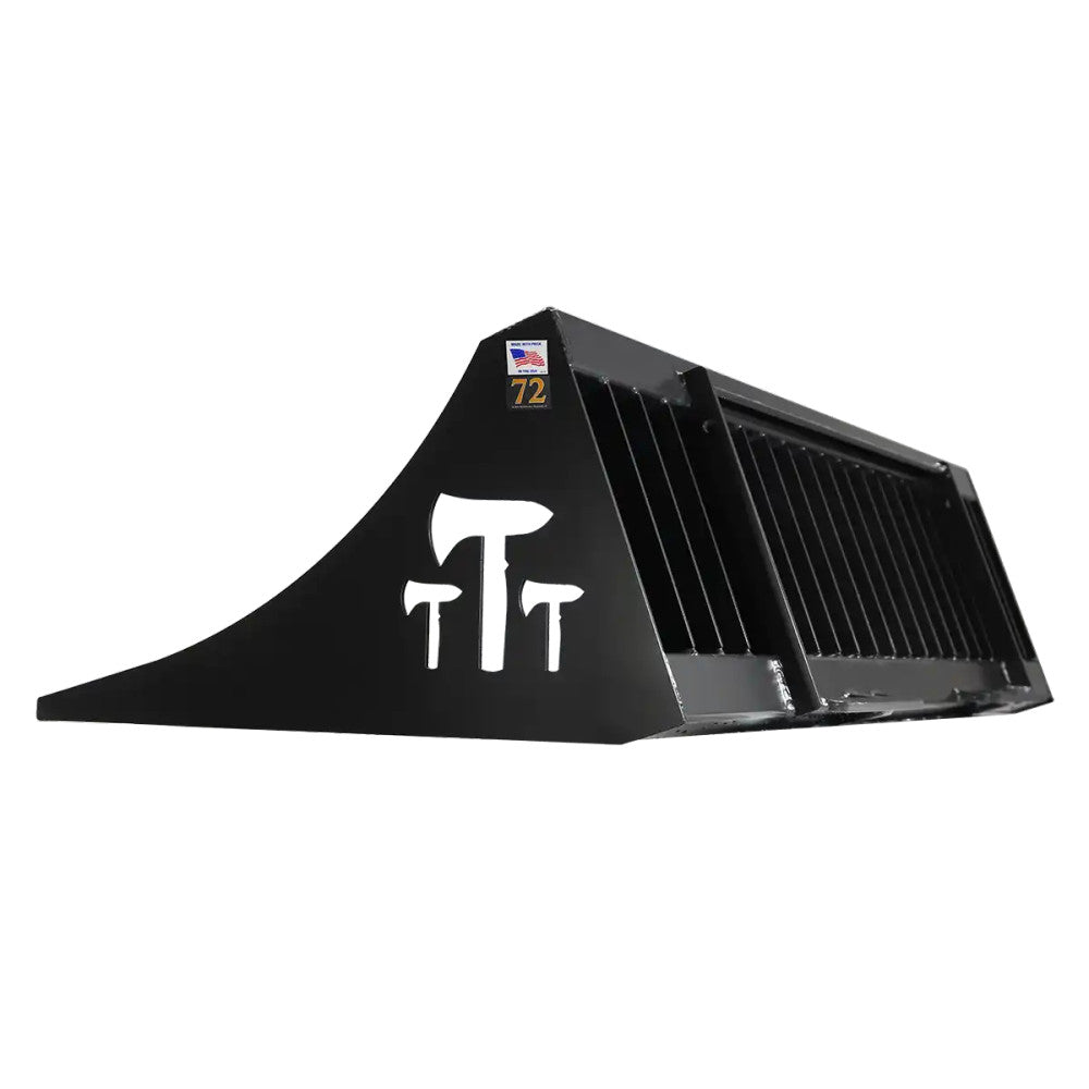Express Steel Tomahawk Rock Bucket | SKU 3008 | Width 72" | Hydraulic Flow 15–25 GPM | For Skid Steers