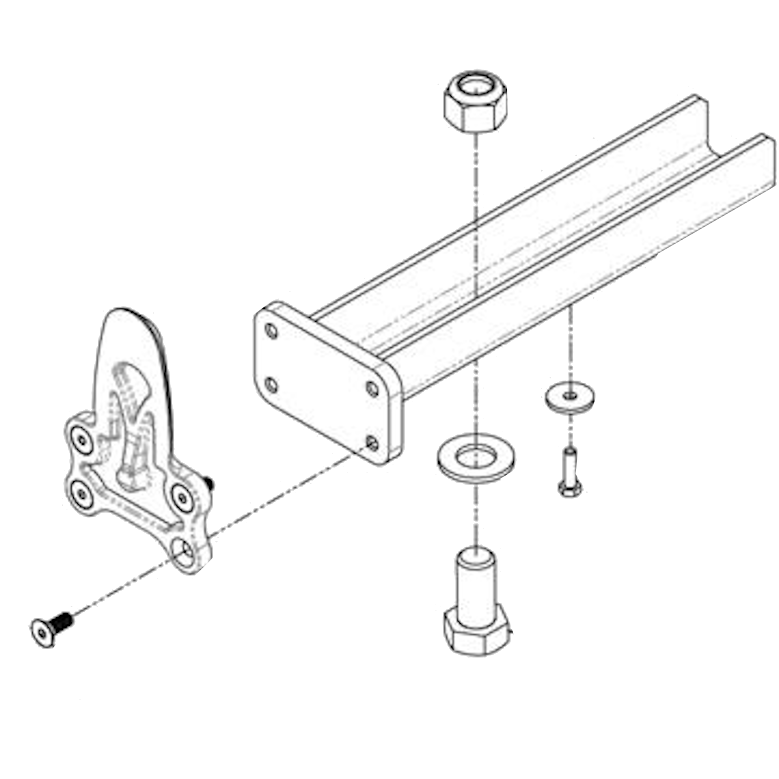 Umount Utility Vehicles & Golf Cart Mounts | Proprietary Tool-less Mounting System | Universal Compatibility | For Club Car, John Deere & Toro Vehicles