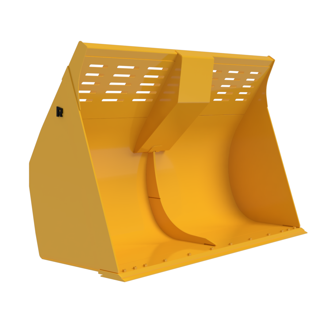 ROCKLAND TRANSFER STATION BUCKET WITH REVERSIBLE CUTTING EDGES FOR LOADERS