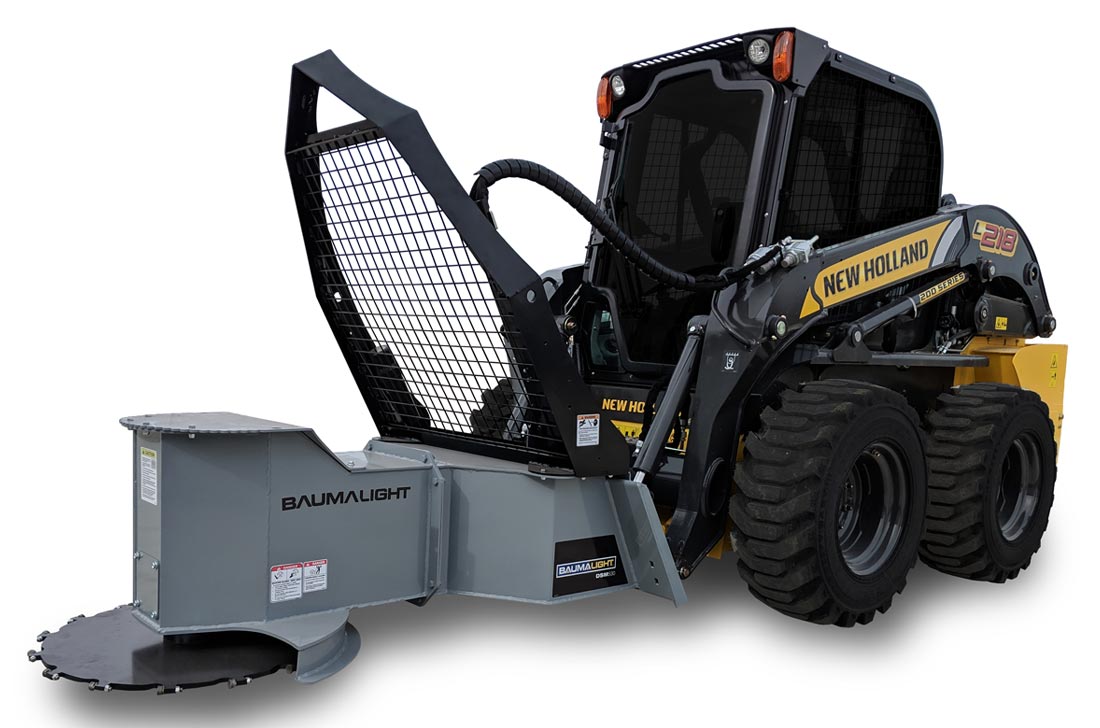 Baumalight Manual Rotation Tree Saw | Model DSM-230 & DSM-530 | Blade Diameter 30" | Hydraulic Flow Range 6 To 30 GPM | For Mini Skid Steers