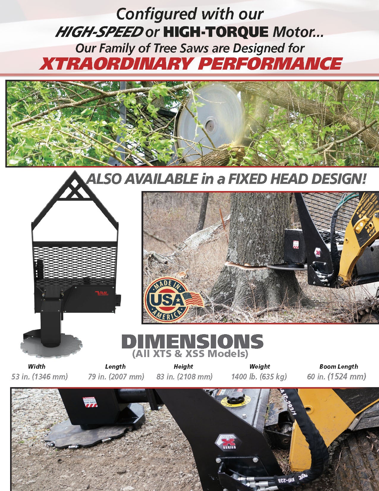 VAIL PRODUCTS TREE SAWS FOR COMPACT TRACK LOADER