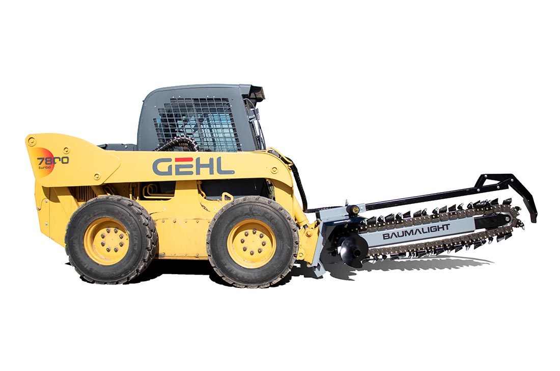 Baumalight Trencher | Model TN-760 | Width 6" - 10" | Hydraulic Flow Range 20-42 GPM | For Skid Steers