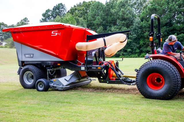 TRILO S4 POWERFUL VACUUM SWEEPER MACHINE WITH LARGE RADIAL TIRES FOR TRACTOR