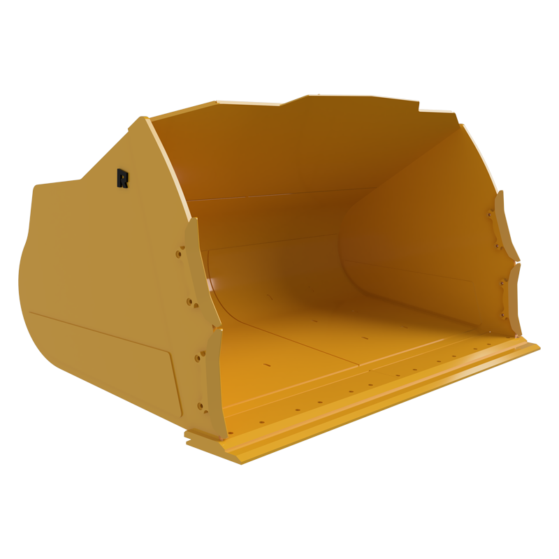 Rockland Two-Pass Bucket | Model Standard & Aggregate Style | Sidebar Protectors 2-4 |  Capacity 9.2 To 10.2 Cubic Yard | For Loaders