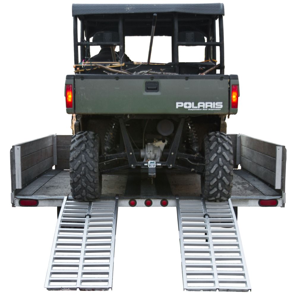 Black Widow Arched Dual Runner UTV Ramps | Width 20-1/4" | Length 5' 5" | Capacity 3,000 lb | Lightweight Aluminum | Horsepower 4 To 90+ HP | For UTVs, ATVs, & Trailers