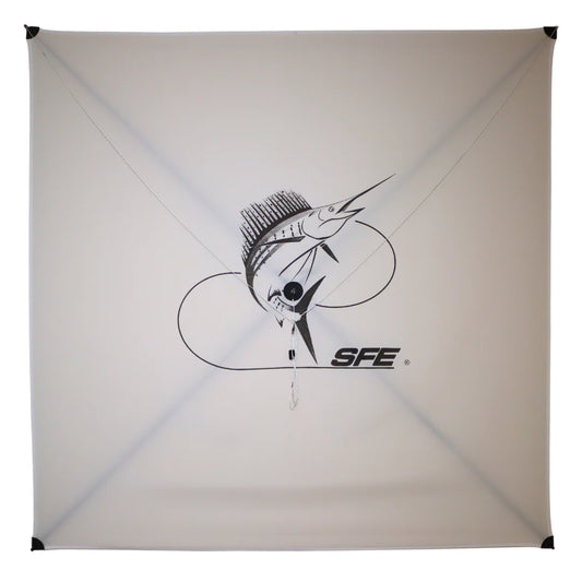 SFE Kites | Ultra Light Kite | Model #1670 | Dimensions 38"x38" Inches | Wind Range 4–15 MPH | For Offshore Anglers & Kite Fishing Enthusiasts