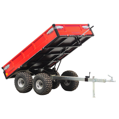 ULTRATEC 22193 - FLATBED HEAVY DUTY DUMP TRAILER  FOR ATVs/UTVs/COMPACT TRACTOR