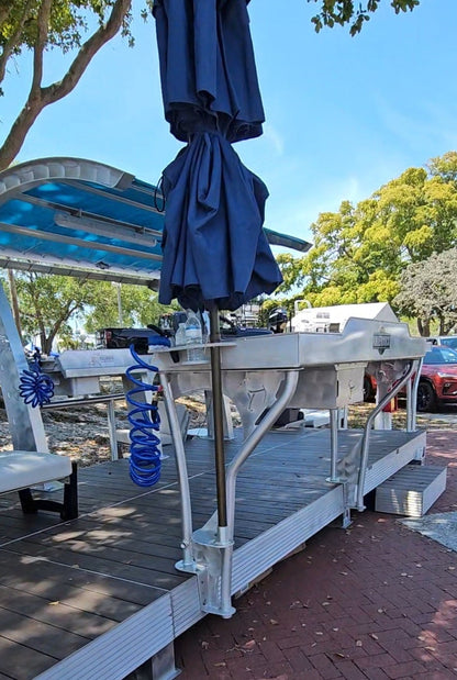 Killer Dock Umbrella Holder | Width 48" | For Dock, Seawall, Deck & Patio