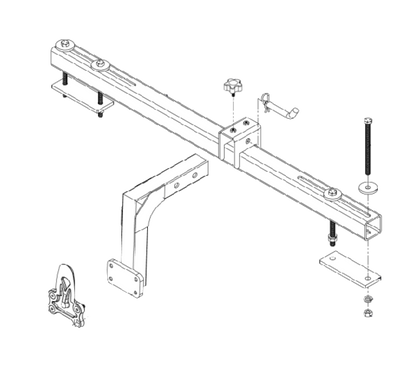 Umount Z-Turn & Stand-On Mower Mount 48″ | Caster Arms | 3/8″ Thick Steel Plates