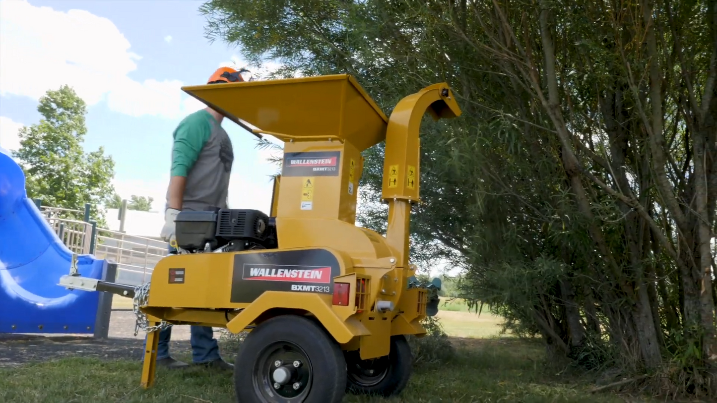 Wallenstein | Wood Chipper | Models BX Series | Chipping Capacity 3" To 7" | Horsepower 6.5-40 HP | For Trucks
