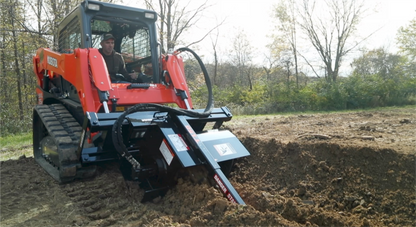 Erskine TX-250 Heavy Duty Trencher | Trench Width 12" inches | Rated Flow 20-30 GPM | For Skid Steer