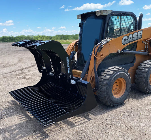 Top Dog Attachments Heavy-Duty Grapple | Oil Flow Range 15 to 20 GPM | Width: 68"to 82" | For Skid Steers