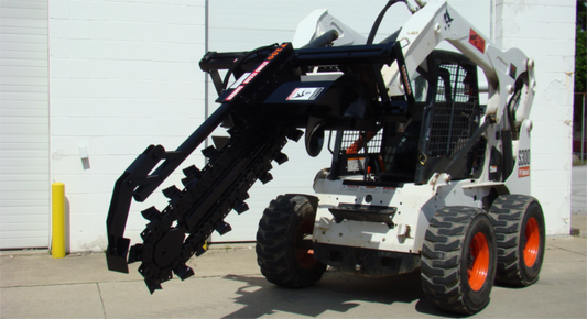 Erskine TX-250 Heavy Duty Trencher | Trench Width 12" inches | Rated Flow 20-30 GPM | For Skid Steer