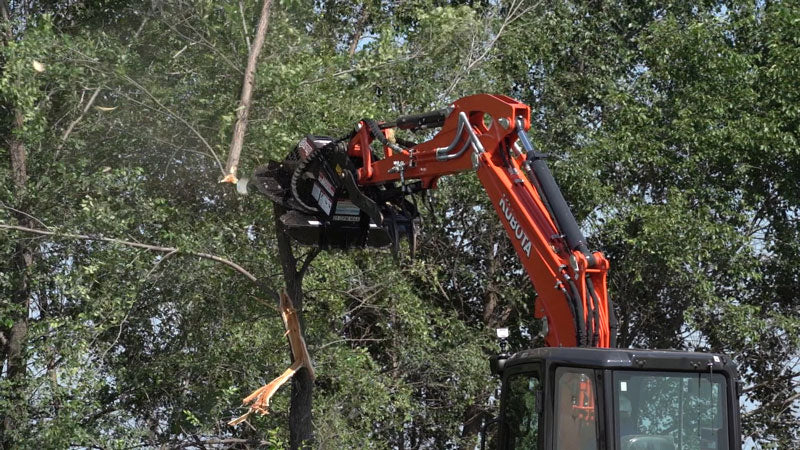 Virnig X30 Mini Excavator Rotary Brush Cutter | Models XBC42, XBC48 & XBC60 | Widths 42" To 60" | Machine Size 4.5 To 13 Tons | For Mini Excavators