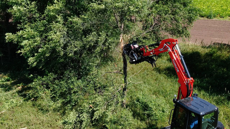 Virnig X30 Mini Excavator Rotary Brush Cutter | Models XBC42, XBC48 & XBC60 | Widths 42" To 60" | Machine Size 4.5 To 13 Tons | For Mini Excavators