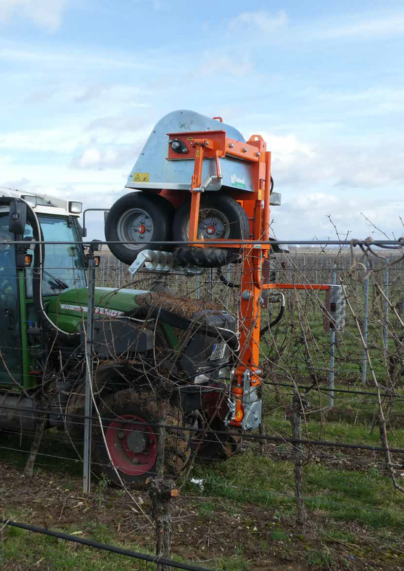 Rinieri SVC Vine Catcher | Canes Eater | Efficient Shoot Removal for Guyot Vineyards | Width 67" -98" | Height 28" - 55" for Tractor