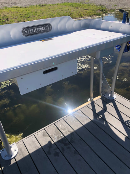 Killer Dock Fish Cleaning Station | Model Upscale 5 1/2 | Width 66" | Marine-Grade Aluminum | For Dock & Seawall