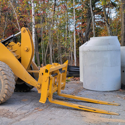 Rockland Utility Construction Fork | Tine Lengths 48”- 96” | Load Capacity (up to 67,000 lbs) | For Loaders & Skid Steer